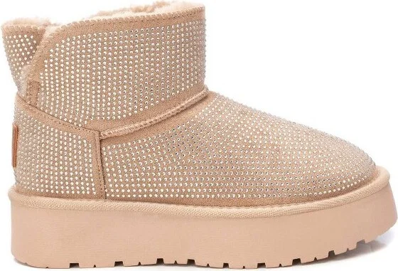 Xti Women's Winter Suede Booties 142942, Beige,