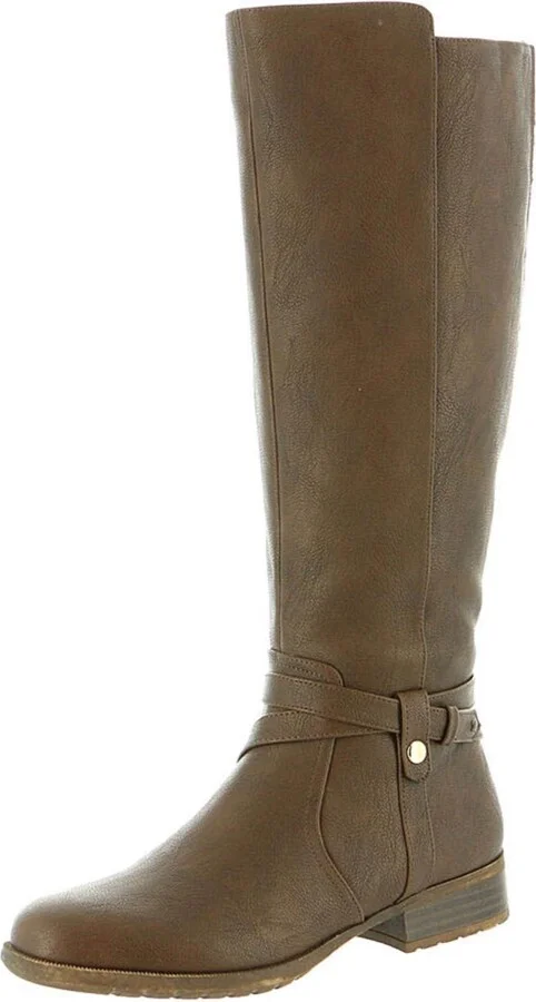 Xtrovert Womens Faux Leather Tall Knee-High Boots