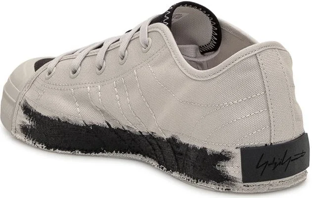 Y-3 Adidas Grey Cotton Sneaker - Image 3
