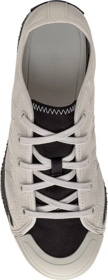 Y-3 Adidas Grey Cotton Sneaker - Image 4