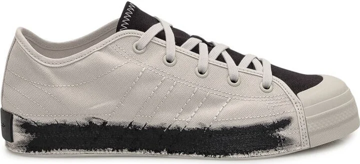 Y-3 Adidas Grey Cotton Sneaker