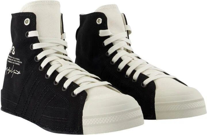 Y-3 Adidas Nizza Hi Sneakers - Image 2