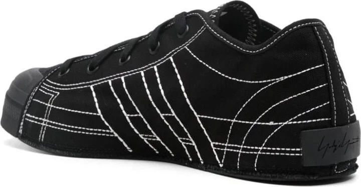 Y-3 Adidas Nizza Low Leather Sneakers - Image 4
