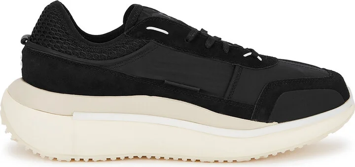 Y-3 Ajatu Run Black Panelled Sneakers