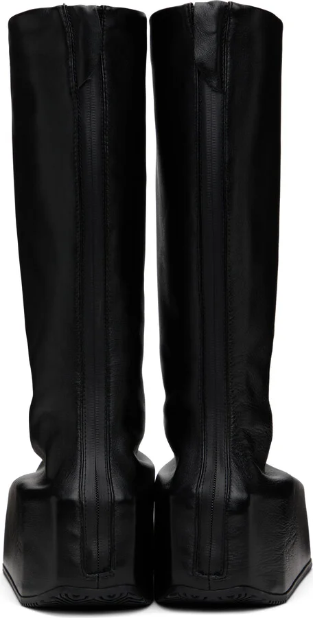 Y-3 Black Kyasu Overboot Tall Boots - Image 2