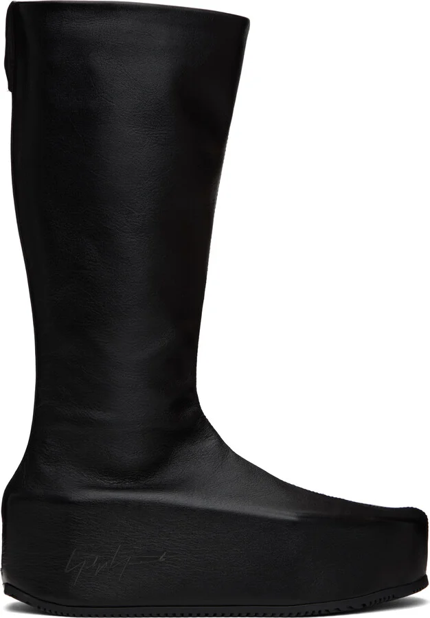 Y-3 Black Kyasu Overboot Tall Boots