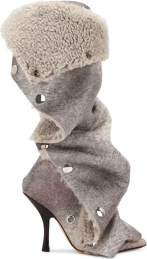 Y/Project Snap Boot in Grey - Image 2