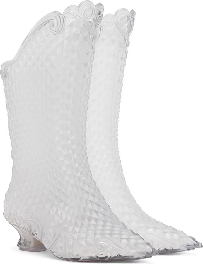 Y/Project Transparent Melissa Edition Court Boots - Image 4