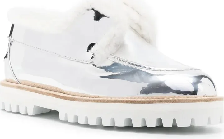 Yacht metallic-finish loafers - Image 2