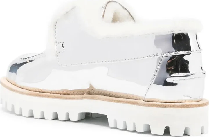 Yacht metallic-finish loafers - Image 3