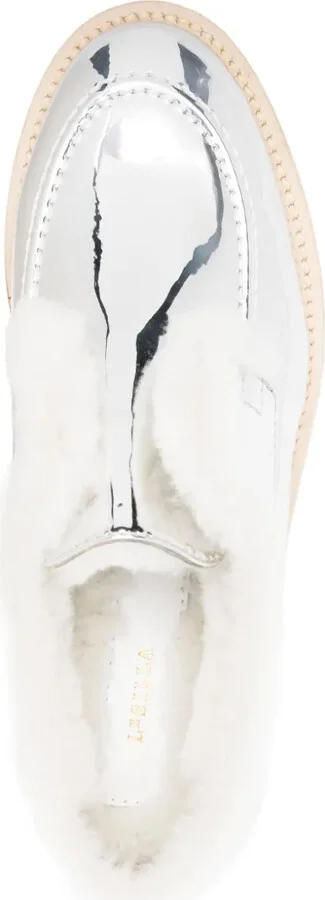 Yacht metallic-finish loafers - Image 4