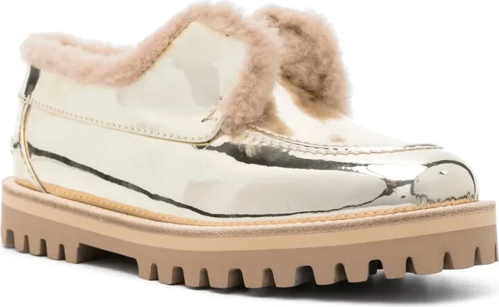 Yacht metallic-finish loafers - Image 2