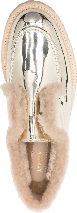 Yacht metallic-finish loafers - Image 4