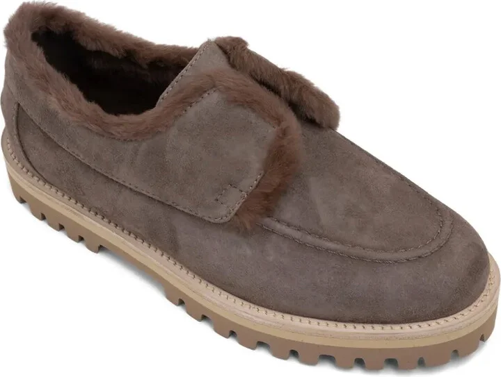 Yacht shearling-trimmed suede loafers - Image 2
