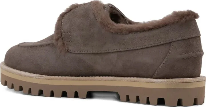 Yacht shearling-trimmed suede loafers - Image 3