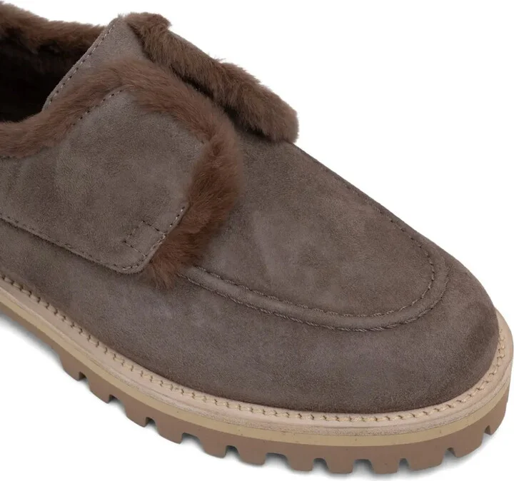 Yacht shearling-trimmed suede loafers - Image 4
