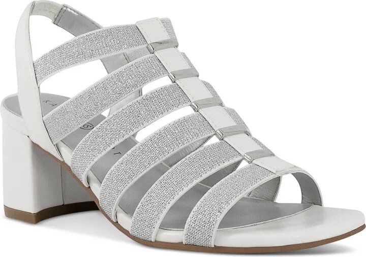 Yahnnie Womens Strappy Slingback Block Heel