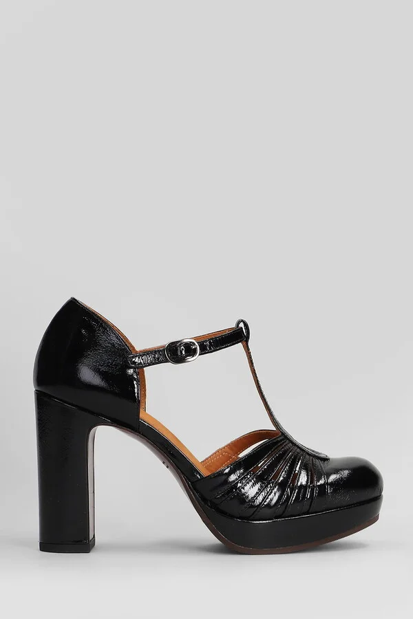 Yaisu Pumps In Black Leather