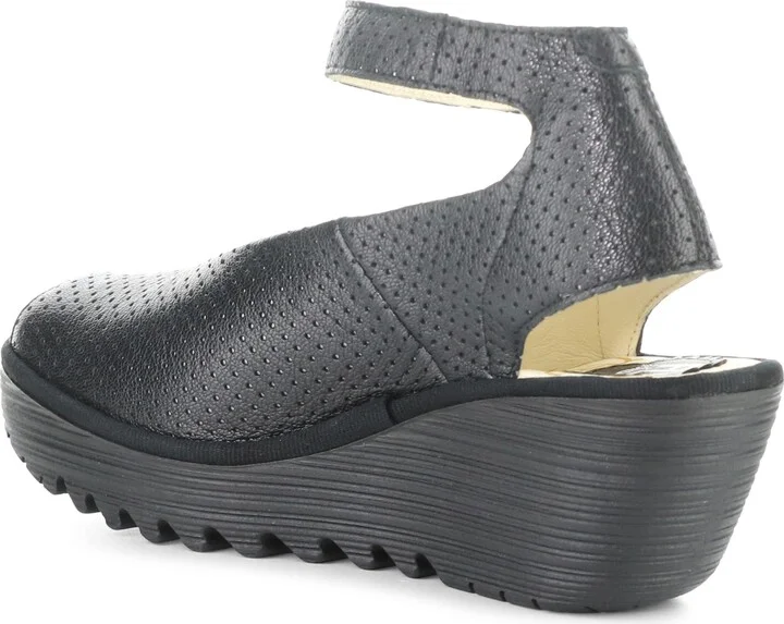 'Yala' Perforated Leather Sandal - Image 2