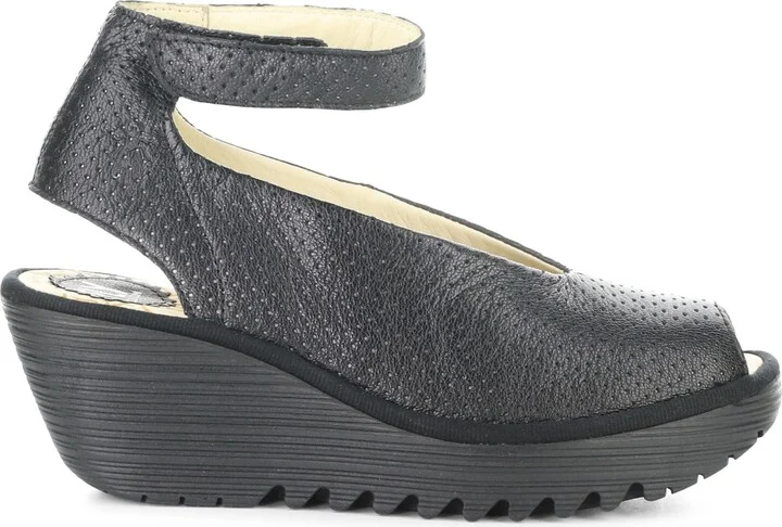 'Yala' Perforated Leather Sandal - Image 3