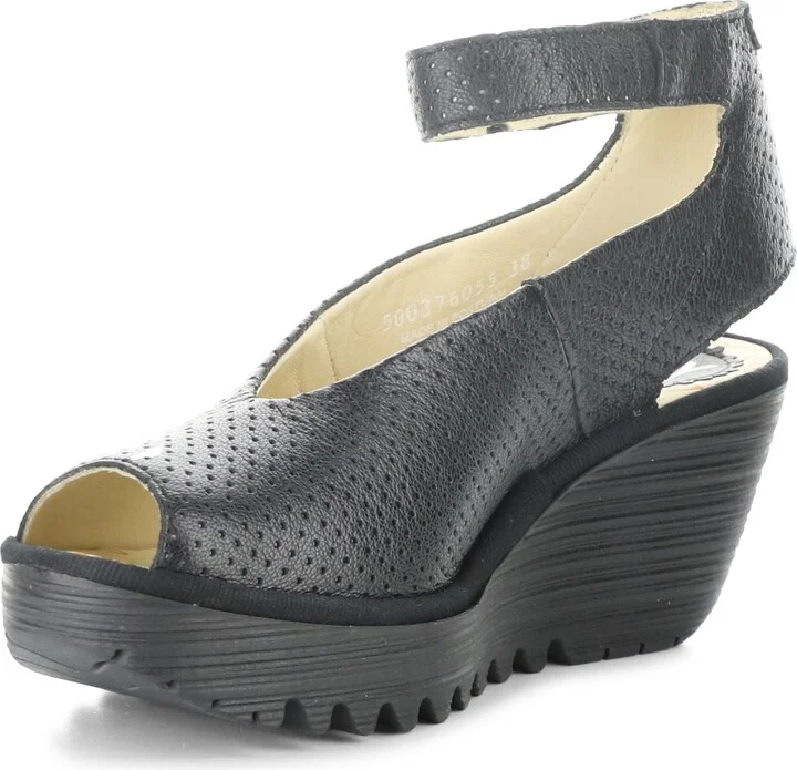 'Yala' Perforated Leather Sandal - Image 8
