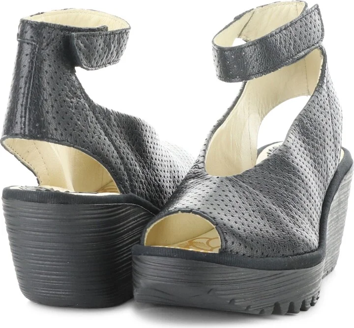 'Yala' Perforated Leather Sandal - Image 10