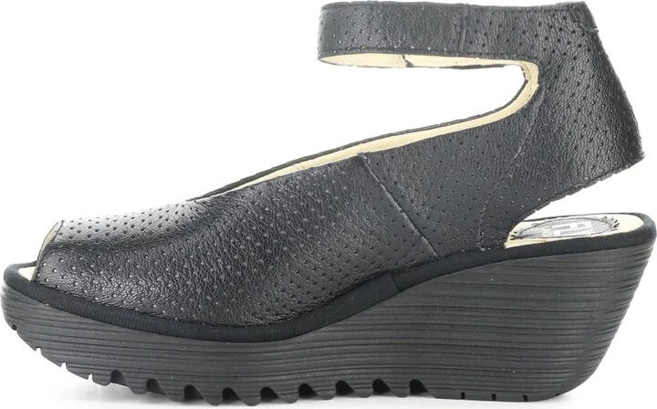 'Yala' Perforated Leather Sandal - Image 11