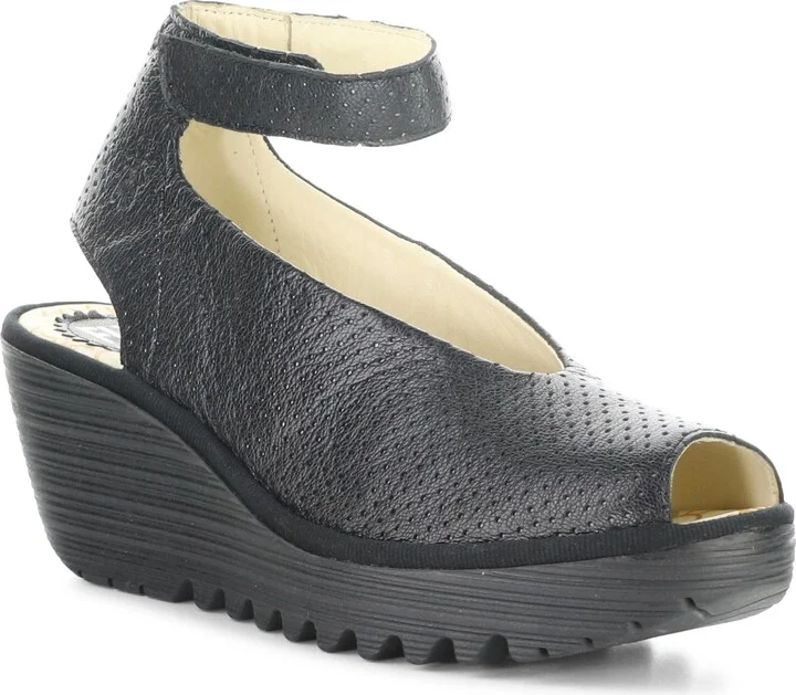 'Yala' Perforated Leather Sandal