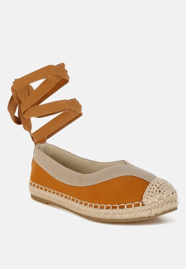 Yalva Microfiber Detachable Lace Espadrilles - Image 2