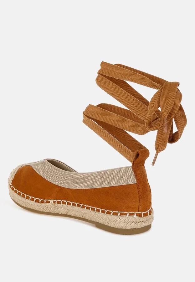 Yalva Microfiber Detachable Lace Espadrilles - Image 3