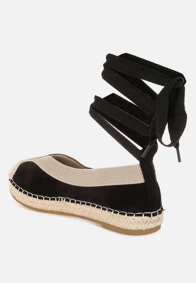Yalva Microfiber Detachable Lace Espadrilles - Image 4