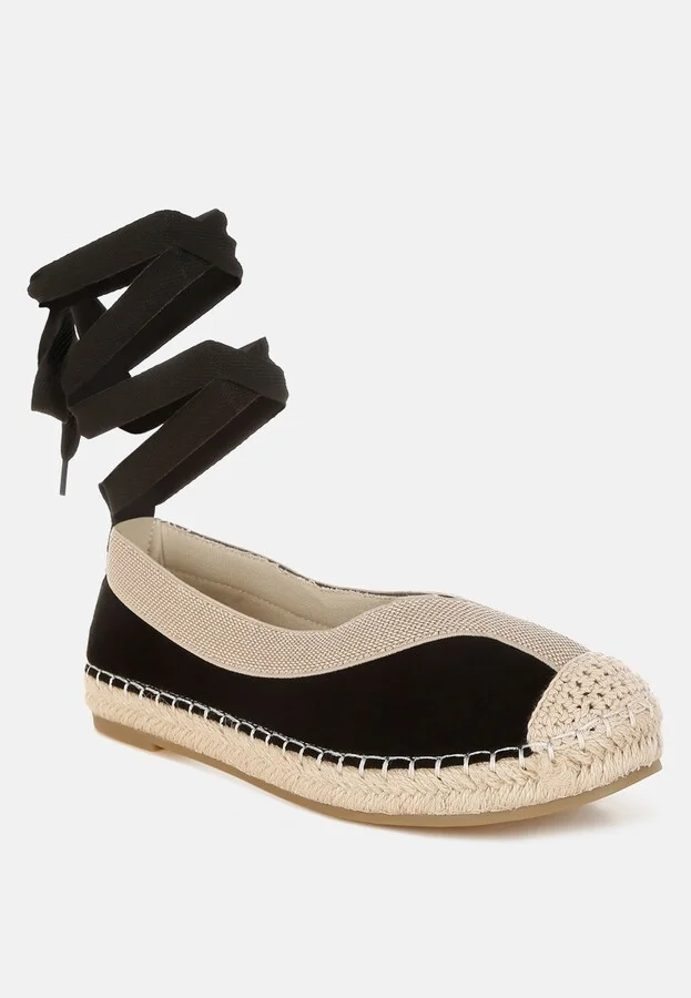 Yalva Microfiber Detachable Lace Espadrilles - Image 5