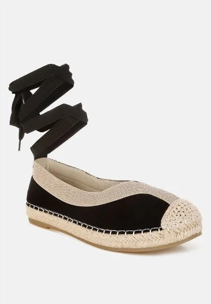 Yalva Microfiber Detachable Lace Espadrilles Women - Image 3