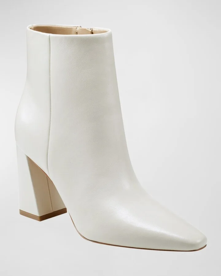 Yanara Leather Zip Booties - Image 6