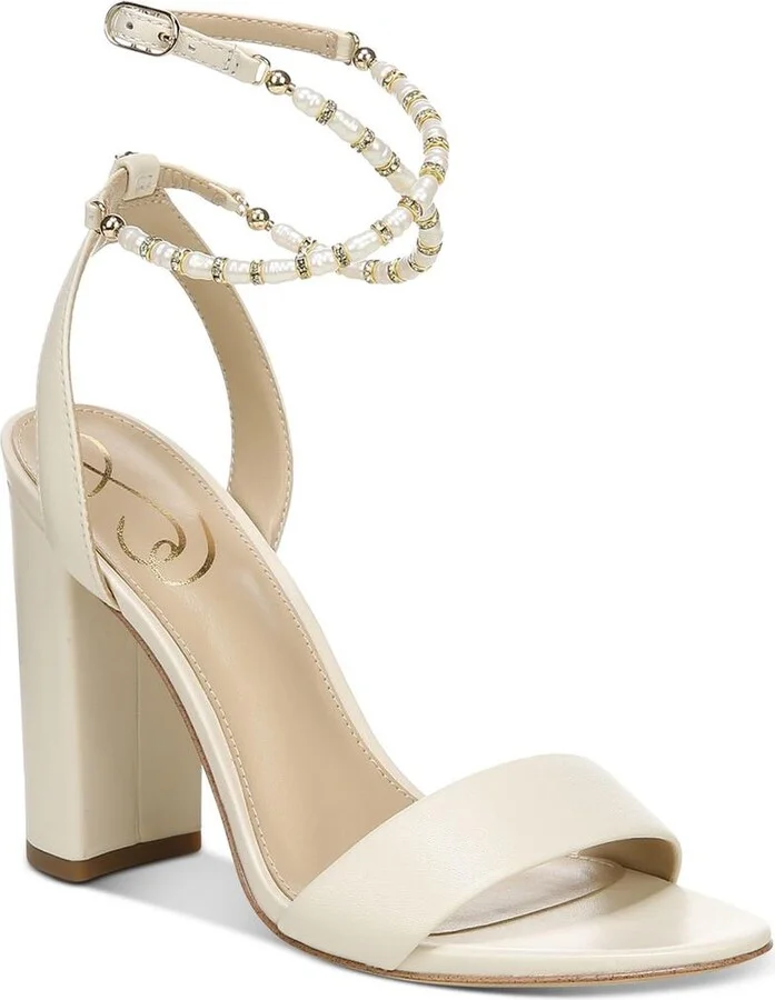 Yanelli Womens Comfort Insole Ankle Strap Heels