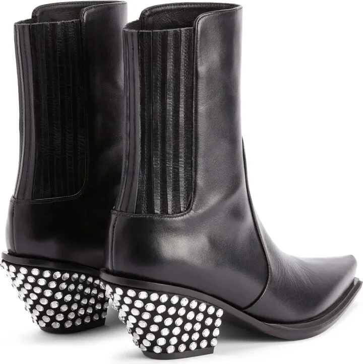 Yanhira 75mm crystal-embellished ankle boots - Image 3