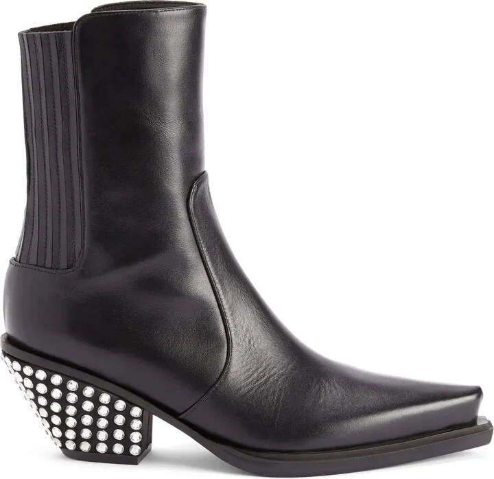 Yanhira 75mm crystal-embellished ankle boots