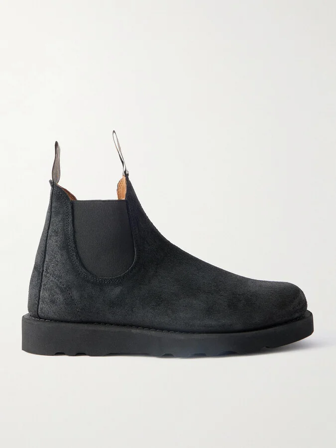 Yansa Waxed-Suede Chelsea Boots