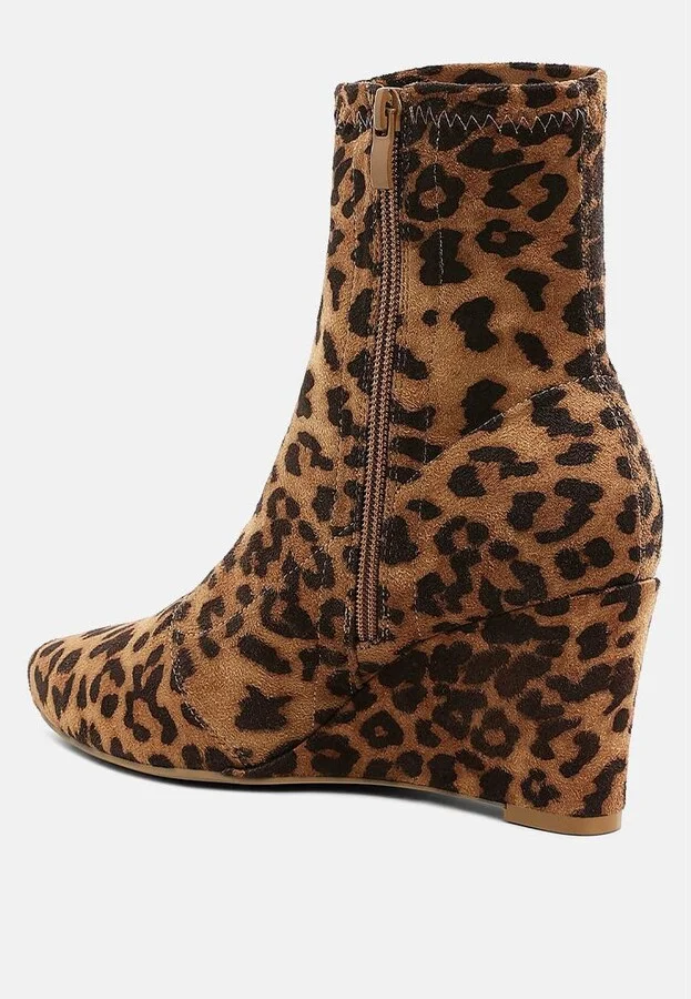 Yara Microfiber Wedge Sock Boots - Image 7