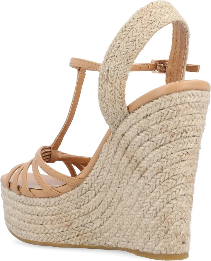 Yara Tru Comfort T-Strap Espadrille Wedge Platform Sandal - Image 2
