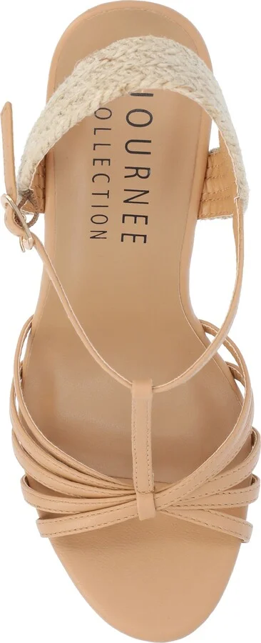 Yara Tru Comfort T-Strap Espadrille Wedge Platform Sandal - Image 5