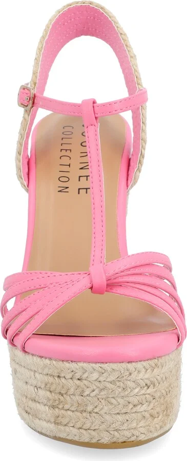 Yara Tru Comfort T-Strap Espadrille Wedge Platform Sandal - Image 10