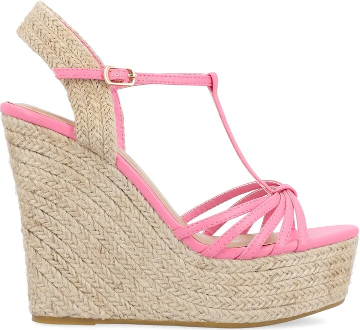 Yara Tru Comfort T-Strap Espadrille Wedge Platform Sandal - Image 11