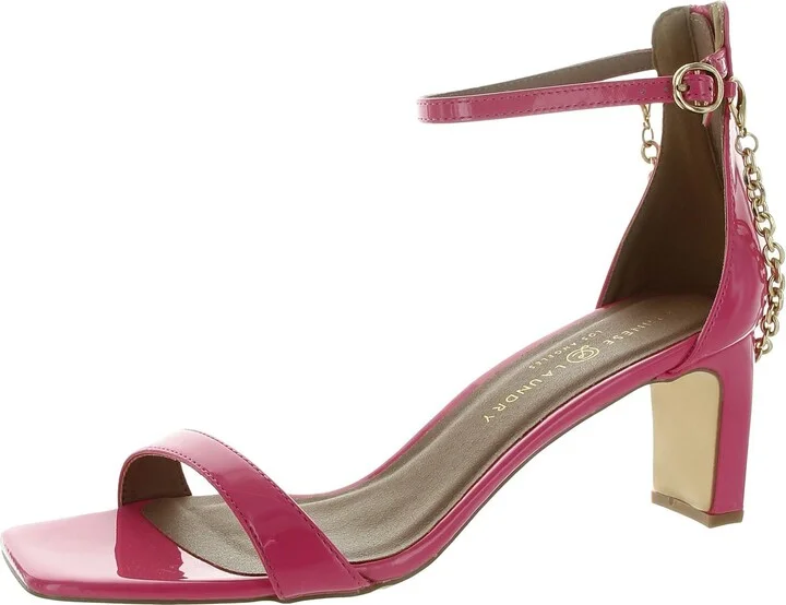 Yara Womens Zipper Patent Heels