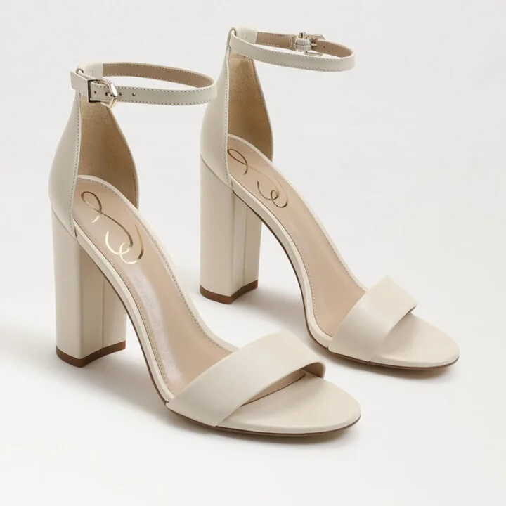 Yaro EC0236281 Sandal Women's US 10 Ivory Leather Ankle Strap KHD864