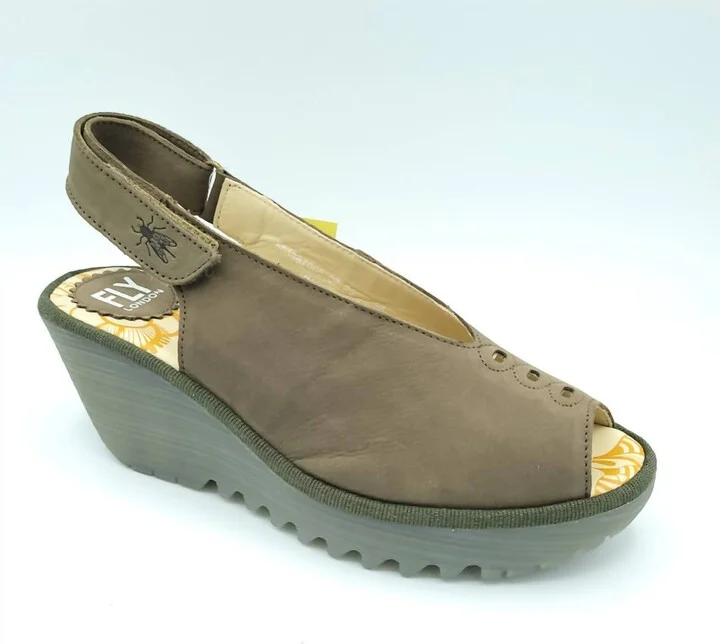Yeay Wedge In Khaki