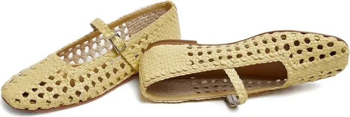 Yeida woven ballerina flats - Image 4