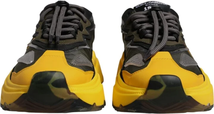 Yellow Black Daymaster Low Top Sneaker Men's Shoes (Pre-Owned) - Image 2
