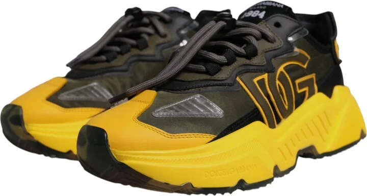 Yellow Black Daymaster Low Top Sneaker Men's Shoes (Pre-Owned) - Image 3