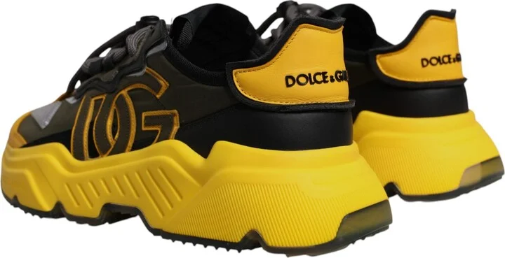Yellow Black Daymaster Low Top Sneaker Men's Shoes (Pre-Owned) - Image 4